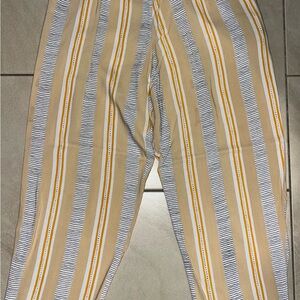 Striped Kids Bottoms in Tan and Yellow